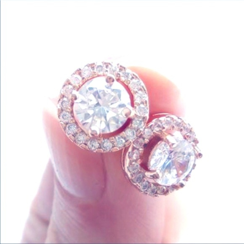 NEW🎀crystal CZ earring posts